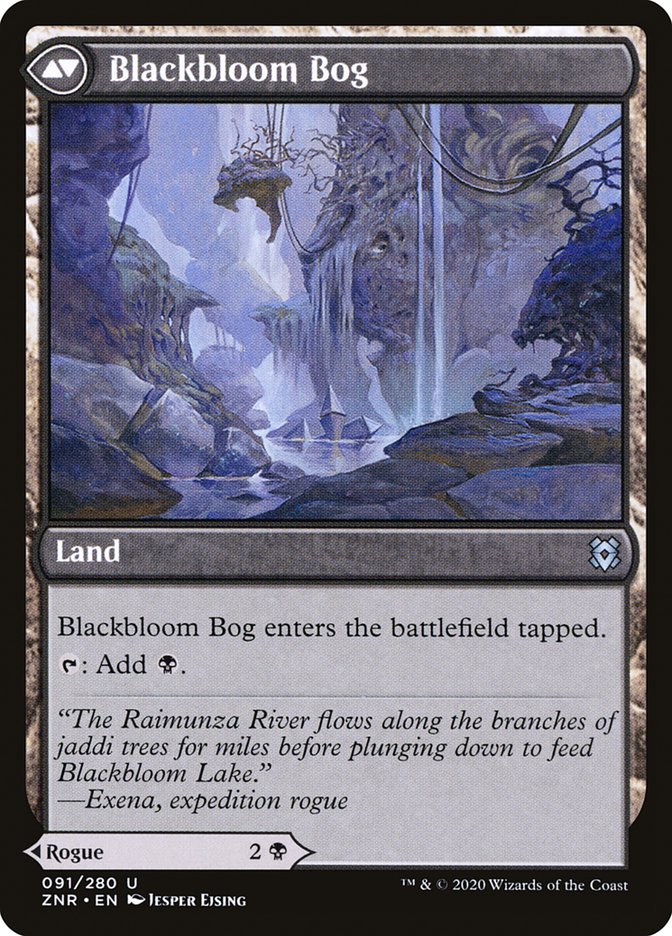 Blackbloom Rogue // Blackbloom Bog [Zendikar Rising] | Good Games Morley