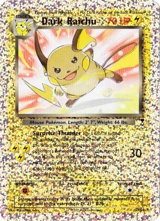 Dark Raichu (S3/S4) [Box Topper] | Good Games Morley