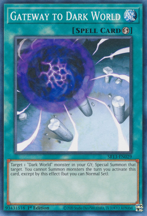 Gateway to Dark World [SR13-EN029] Common | Good Games Morley