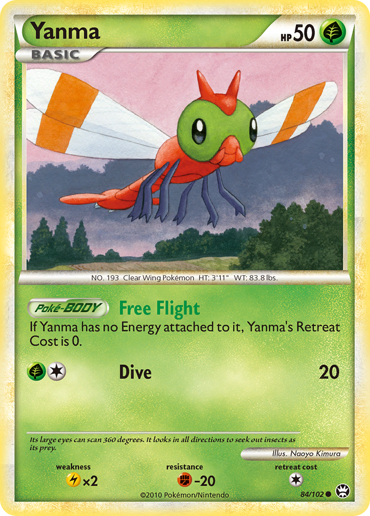 Yanma (84/102) [HeartGold & SoulSilver: Triumphant] | Good Games Morley