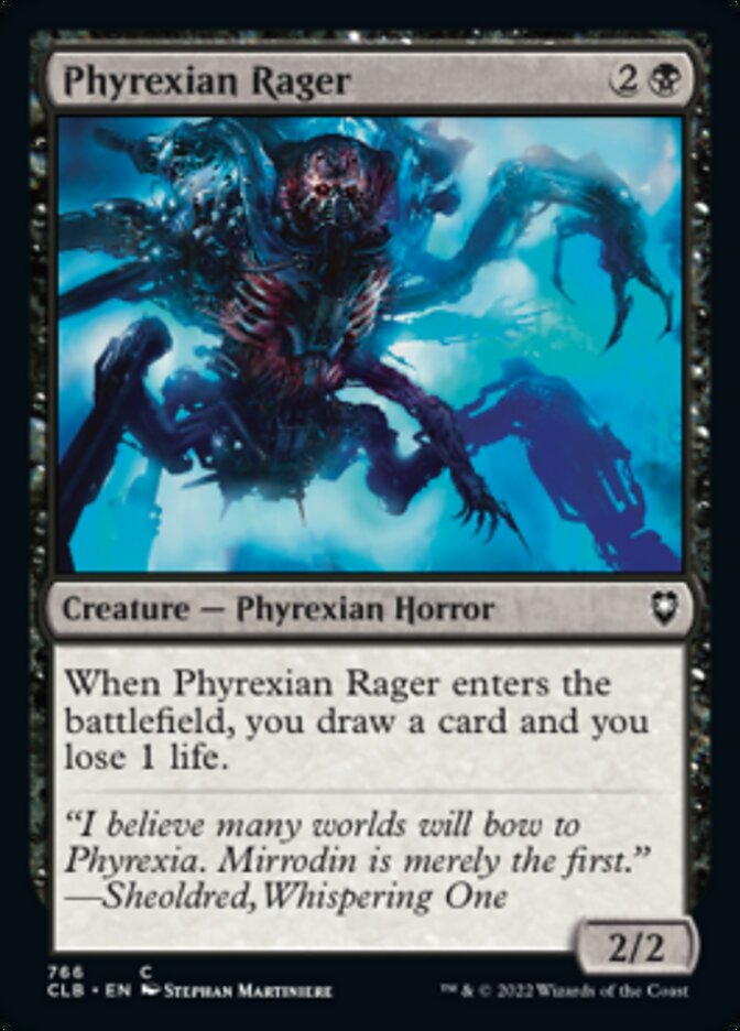 Phyrexian Rager [Commander Legends: Battle for Baldur's Gate] | Good Games Morley