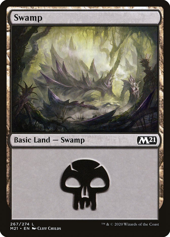 Swamp (267) [Core Set 2021] | Good Games Morley