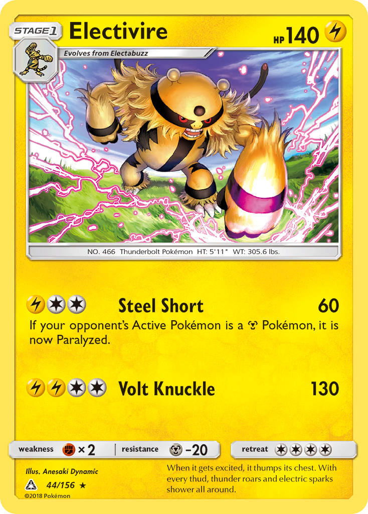 Electivire (44/156) [Sun & Moon: Ultra Prism] | Good Games Morley
