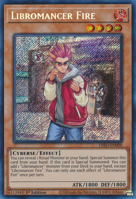 Libromancer Fire [DIFO-EN000] Secret Rare | Good Games Morley