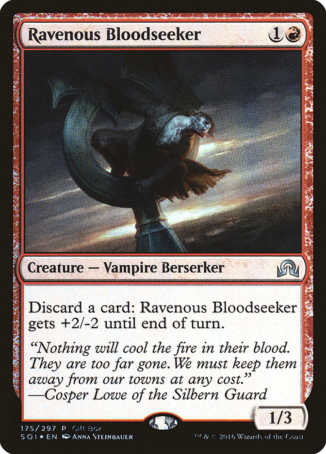 Ravenous Bloodseeker (Gift Box) [Shadows over Innistrad Promos] | Good Games Morley