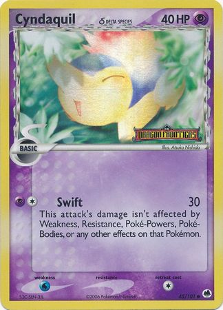 Cyndaquil (45/101) (Delta Species) (Stamped) [EX: Dragon Frontiers] | Good Games Morley