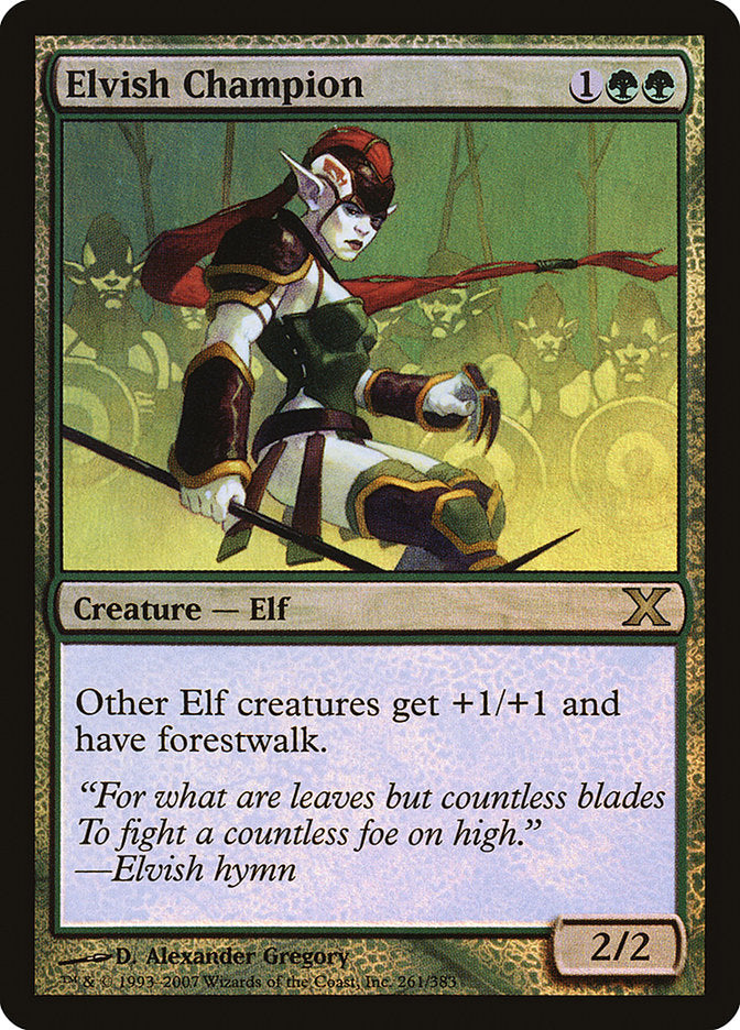 Elvish Champion (Premium Foil) [Tenth Edition] | Good Games Morley
