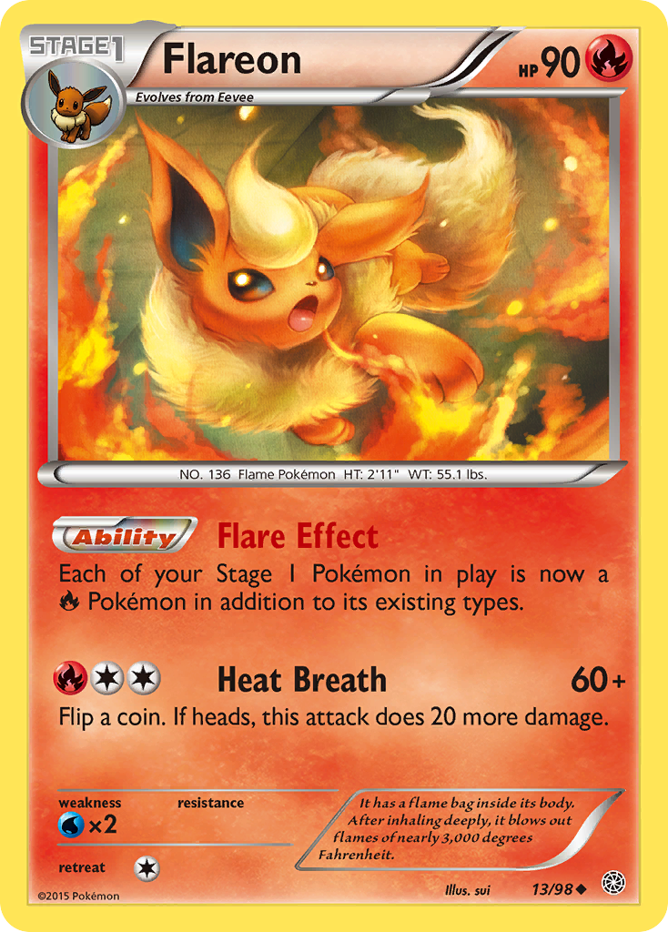 Flareon (13/98) [XY: Ancient Origins] | Good Games Morley