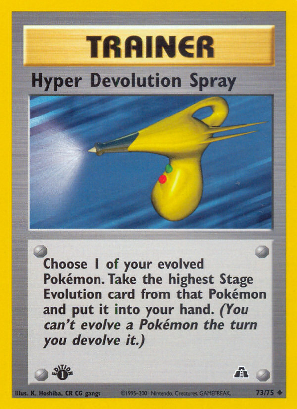 Hyper Devolution Spray (73/75) [Neo Discovery 1st Edition] | Good Games Morley