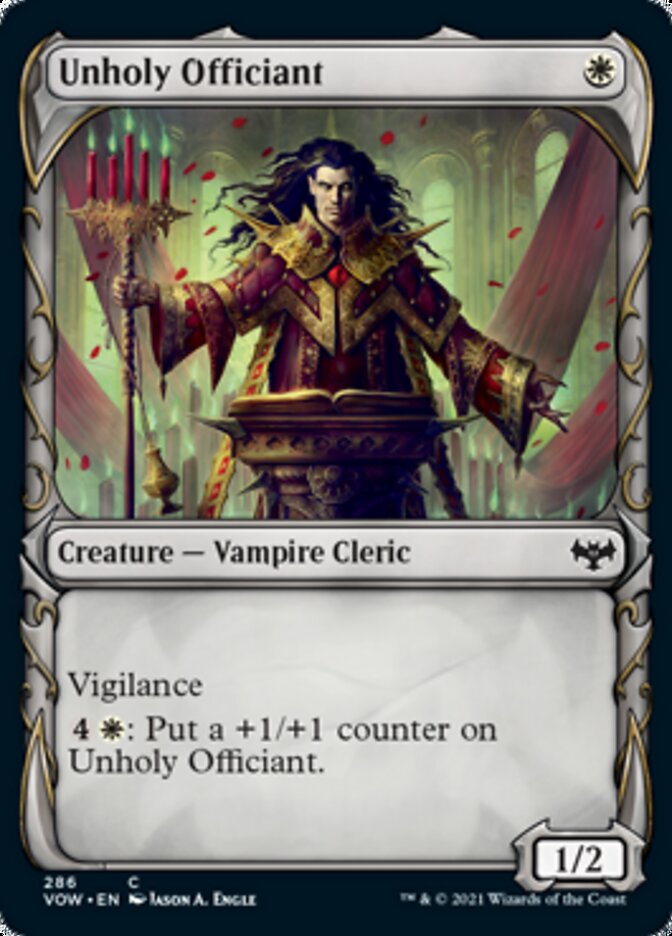 Unholy Officiant (Showcase Fang Frame) [Innistrad: Crimson Vow] | Good Games Morley