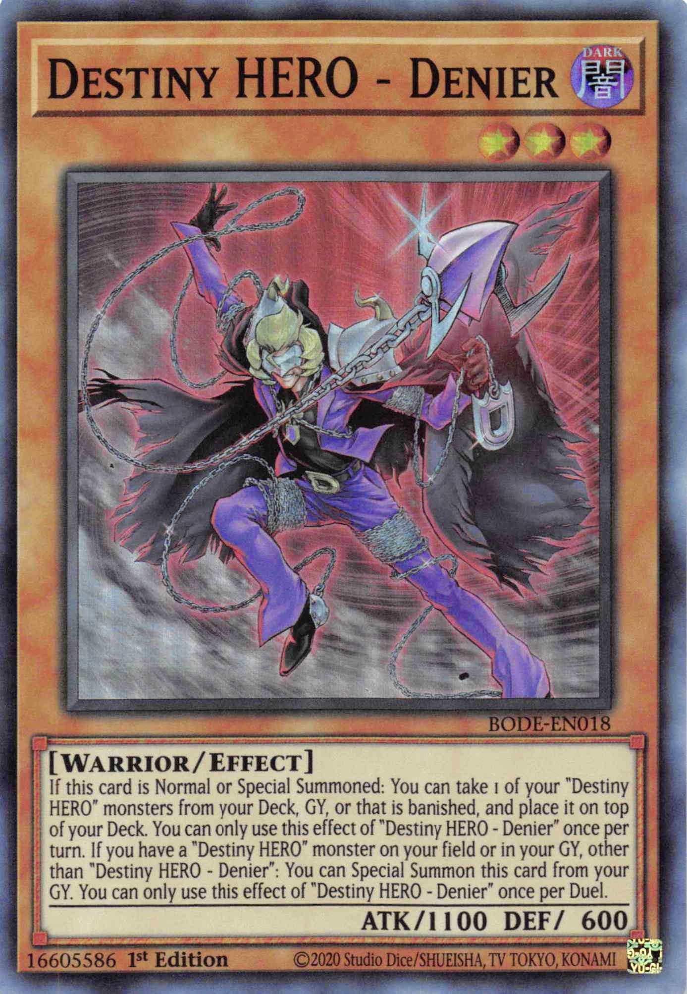 Destiny HERO - Denier [BODE-EN018] Super Rare | Good Games Morley