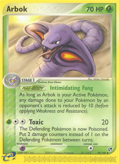 Arbok (29/100) [EX: Sandstorm] | Good Games Morley