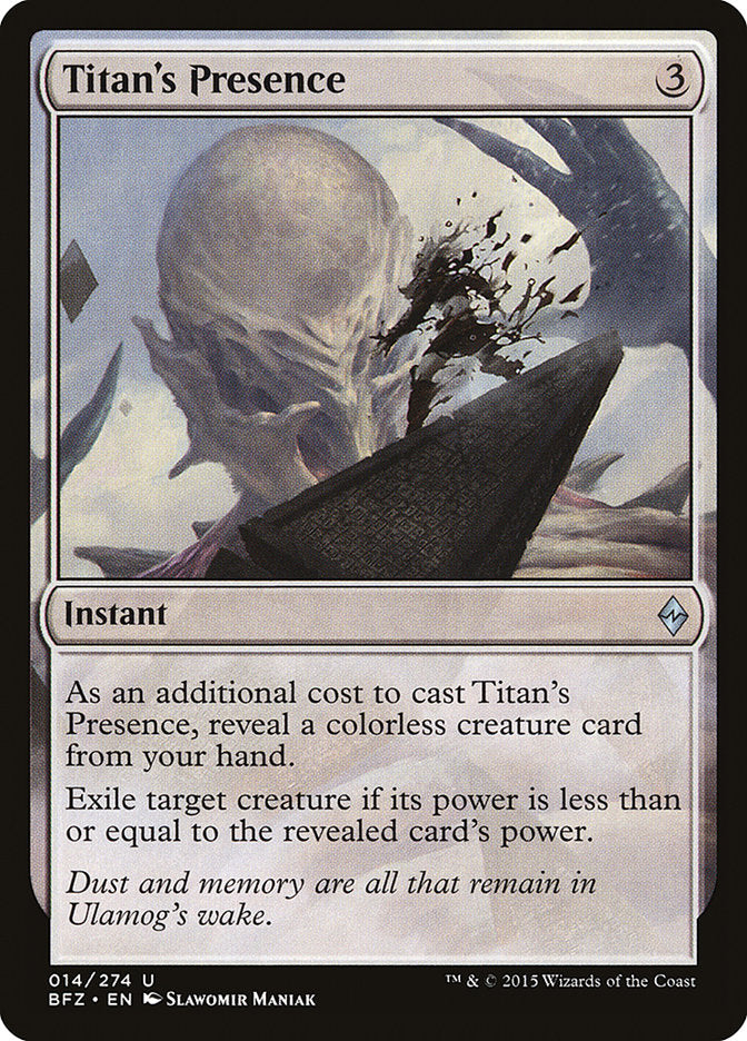 Titan's Presence [Battle for Zendikar] | Good Games Morley