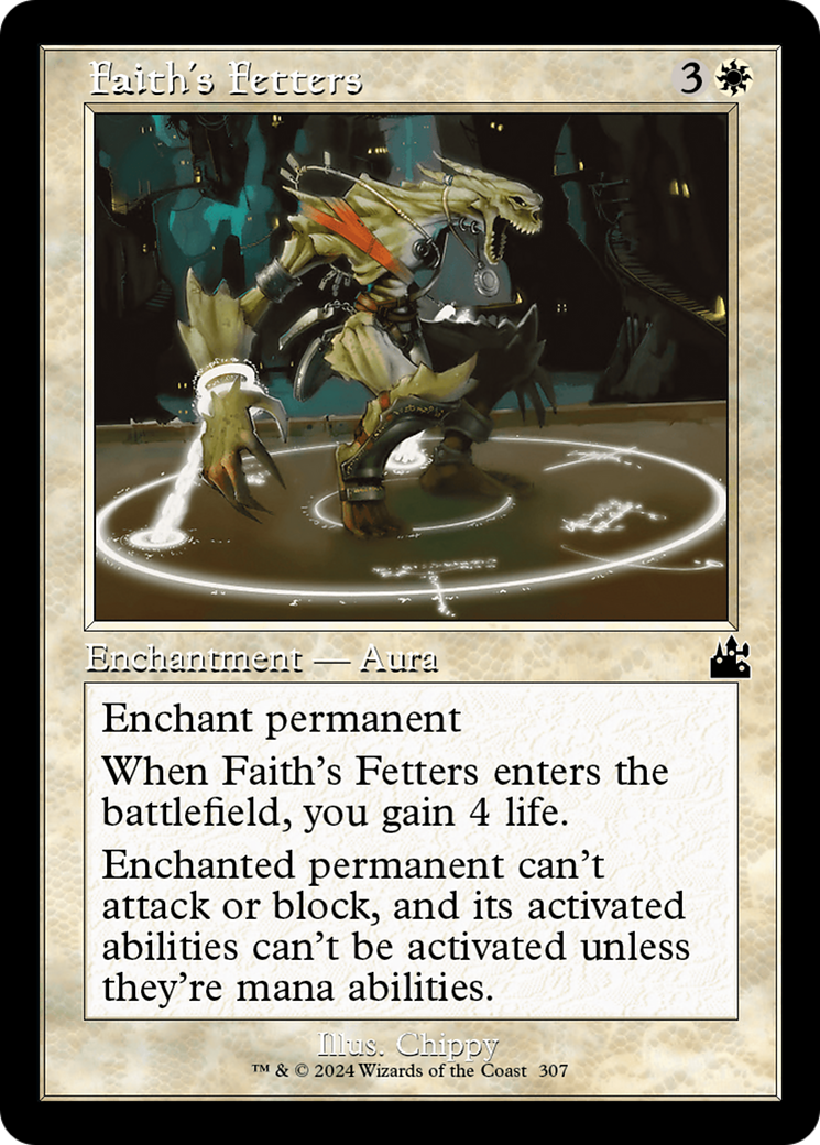 Faith's Fetters (Retro Frame) [Ravnica Remastered] | Good Games Morley