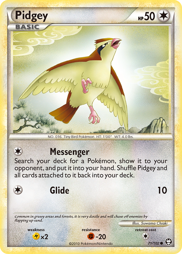 Pidgey (71/102) [HeartGold & SoulSilver: Triumphant] | Good Games Morley