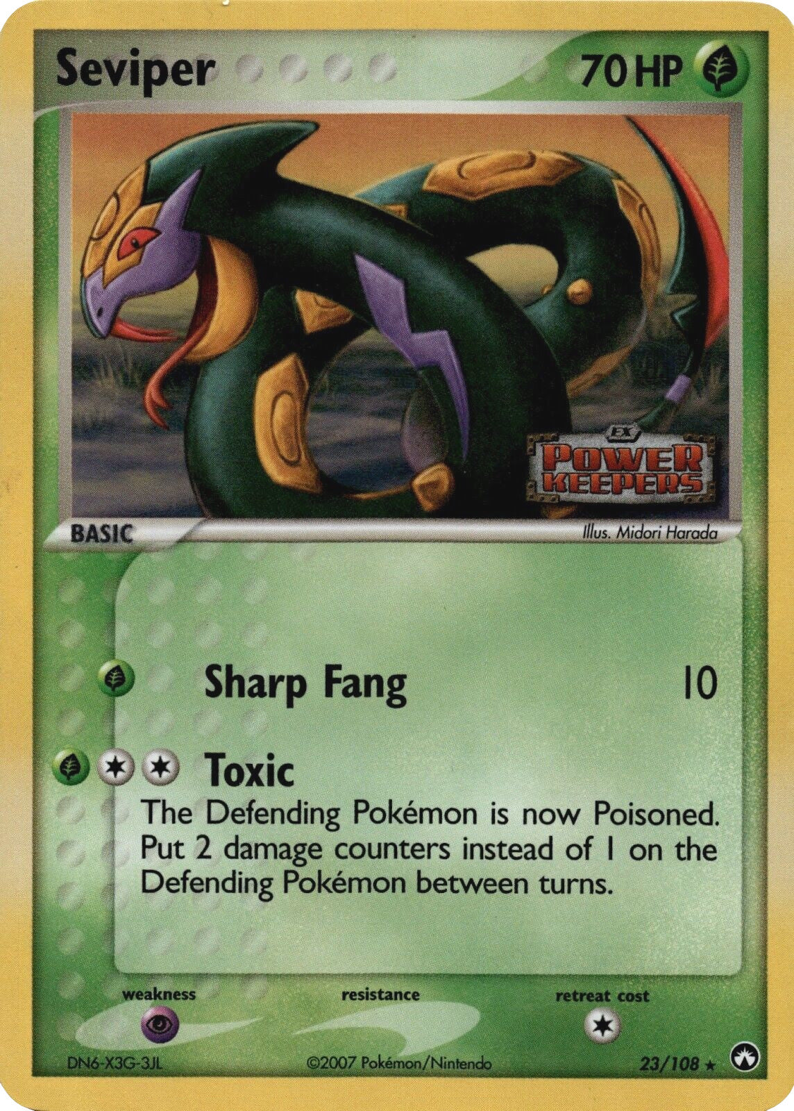 Seviper (23/108) (Stamped) [EX: Power Keepers] | Good Games Morley