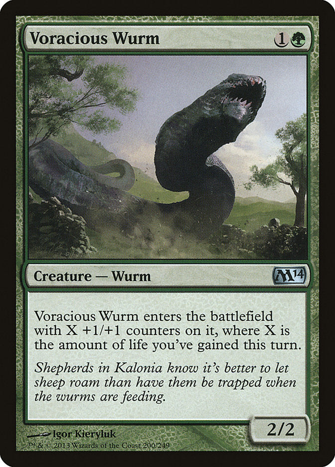 Voracious Wurm [Magic 2014] | Good Games Morley