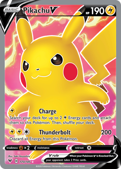 Pikachu V (170/185) [Sword & Shield: Vivid Voltage] | Good Games Morley