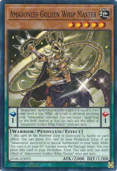 Amazoness Golden Whip Master [DABL-EN093] Common | Good Games Morley