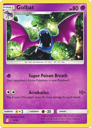 Golbat (6/30) [Sun & Moon: Trainer Kit - Alolan Raichu] | Good Games Morley