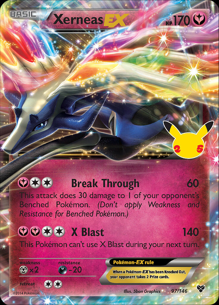 Xerneas EX (97/146) [Celebrations: 25th Anniversary - Classic Collection] | Good Games Morley