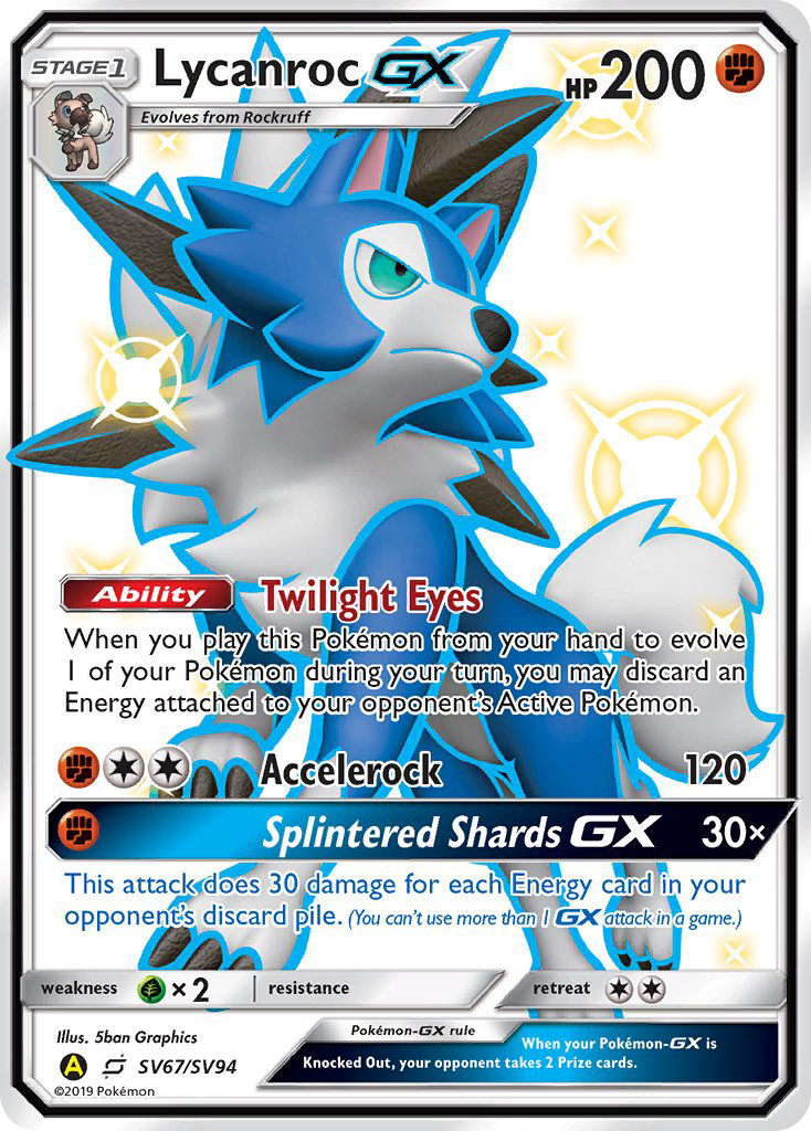 Lycanroc GX (SV67/SV94) [Sun & Moon: Hidden Fates - Shiny Vault] | Good Games Morley