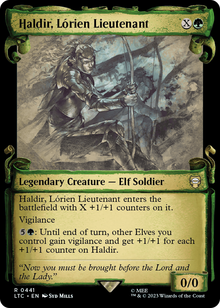 Haldir, Lorien Lieutenant [The Lord of the Rings: Tales of Middle-Earth Commander Showcase Scrolls] | Good Games Morley