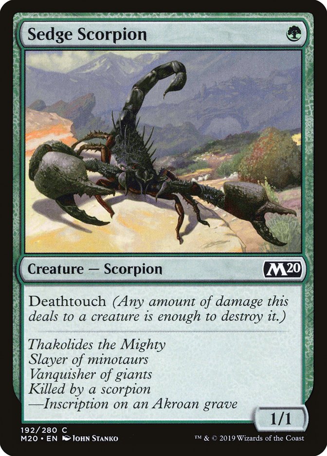 Sedge Scorpion [Core Set 2020] | Good Games Morley