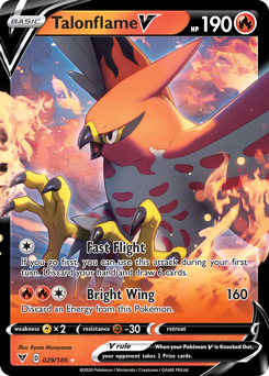 Talonflame V (029/185) [Sword & Shield: Vivid Voltage] | Good Games Morley