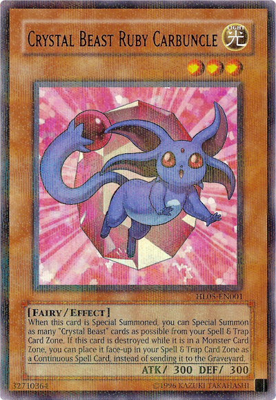 Crystal Beast Ruby Carbuncle [HL05-EN001] Parallel Rare | Good Games Morley