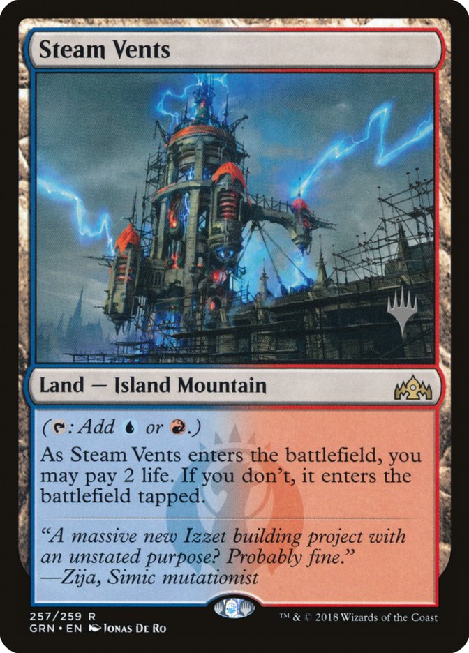 Steam Vents (Promo Pack) [Guilds of Ravnica Promos] | Good Games Morley