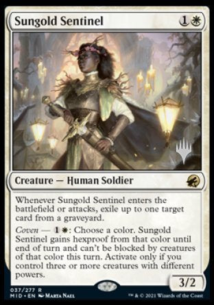 Sungold Sentinel (Promo Pack) [Innistrad: Midnight Hunt Promos] | Good Games Morley