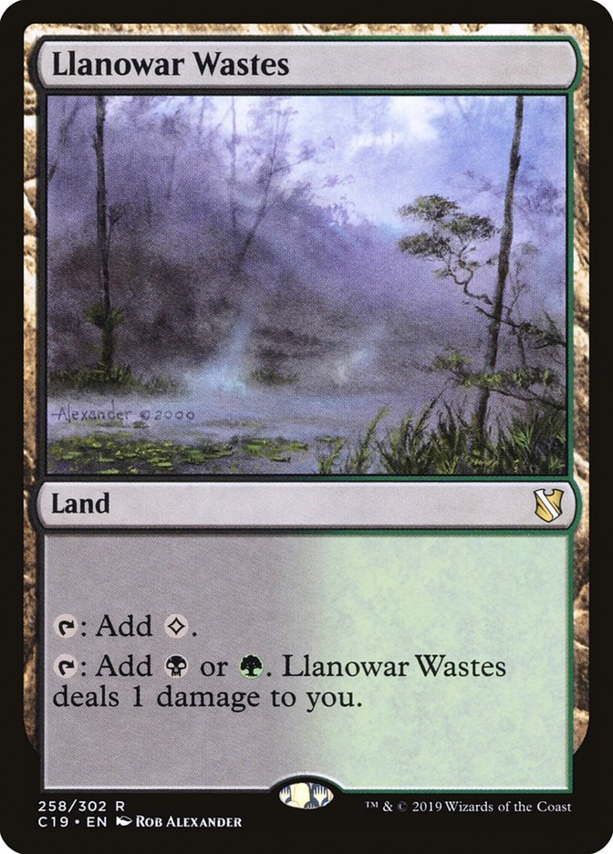 Llanowar Wastes [Commander 2019] | Good Games Morley