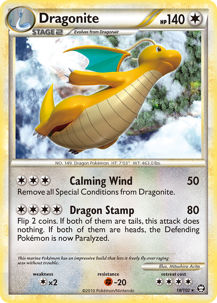 Dragonite (18/102) [HeartGold & SoulSilver: Triumphant] | Good Games Morley