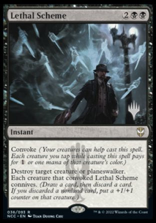 Lethal Scheme (Promo Pack) [Streets of New Capenna Commander Promos] | Good Games Morley