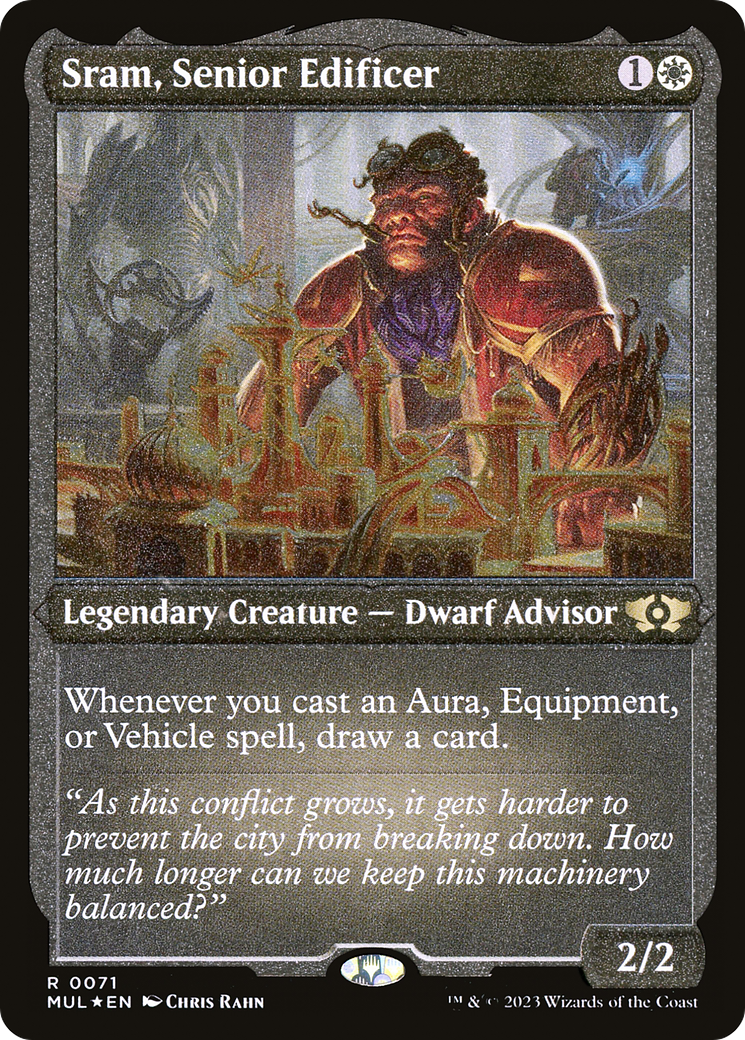 Sram, Senior Edificer (Foil Etched) [Multiverse Legends] | Good Games Morley