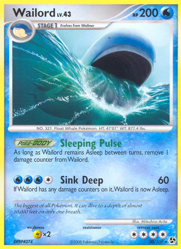 Wailord (30/106) [Diamond & Pearl: Great Encounters] | Good Games Morley