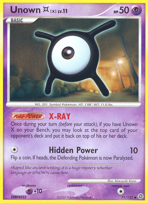 Unown X (71/132) [Diamond & Pearl: Secret Wonders] | Good Games Morley