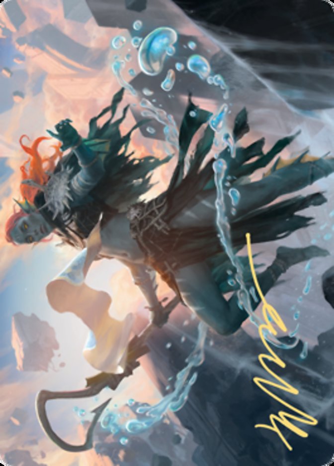 Expedition Diviner Art Card (Gold-Stamped Signature) [Zendikar Rising Art Series] | Good Games Morley