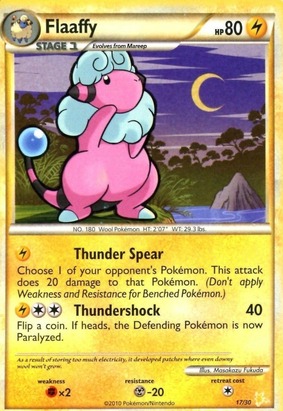 Flaaffy (17/30) [HeartGold & SoulSilver: Trainer Kit - Raichu] | Good Games Morley