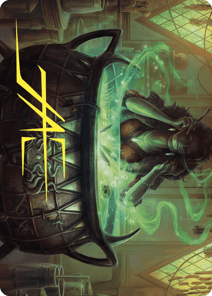 Agatha's Soul Cauldron Art Card (Gold-Stamped Signature) [Wilds of Eldraine Art Series] | Good Games Morley