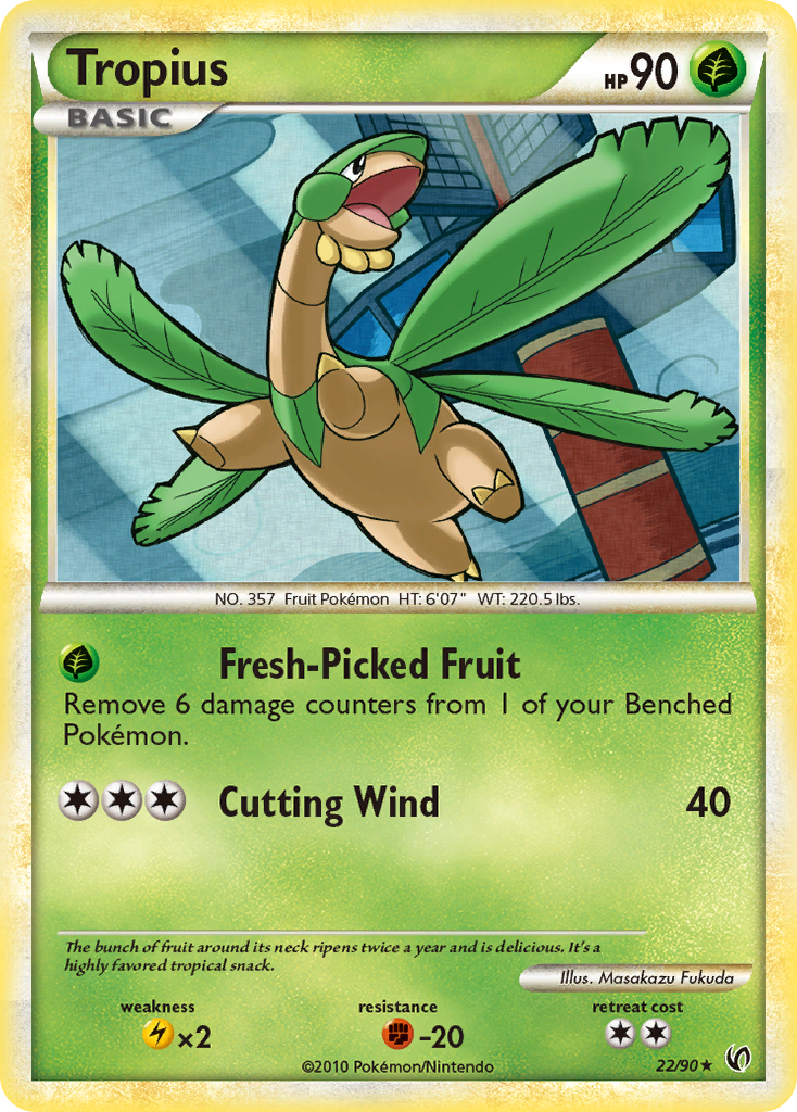 Tropius (22/90) [HeartGold & SoulSilver: Undaunted] | Good Games Morley