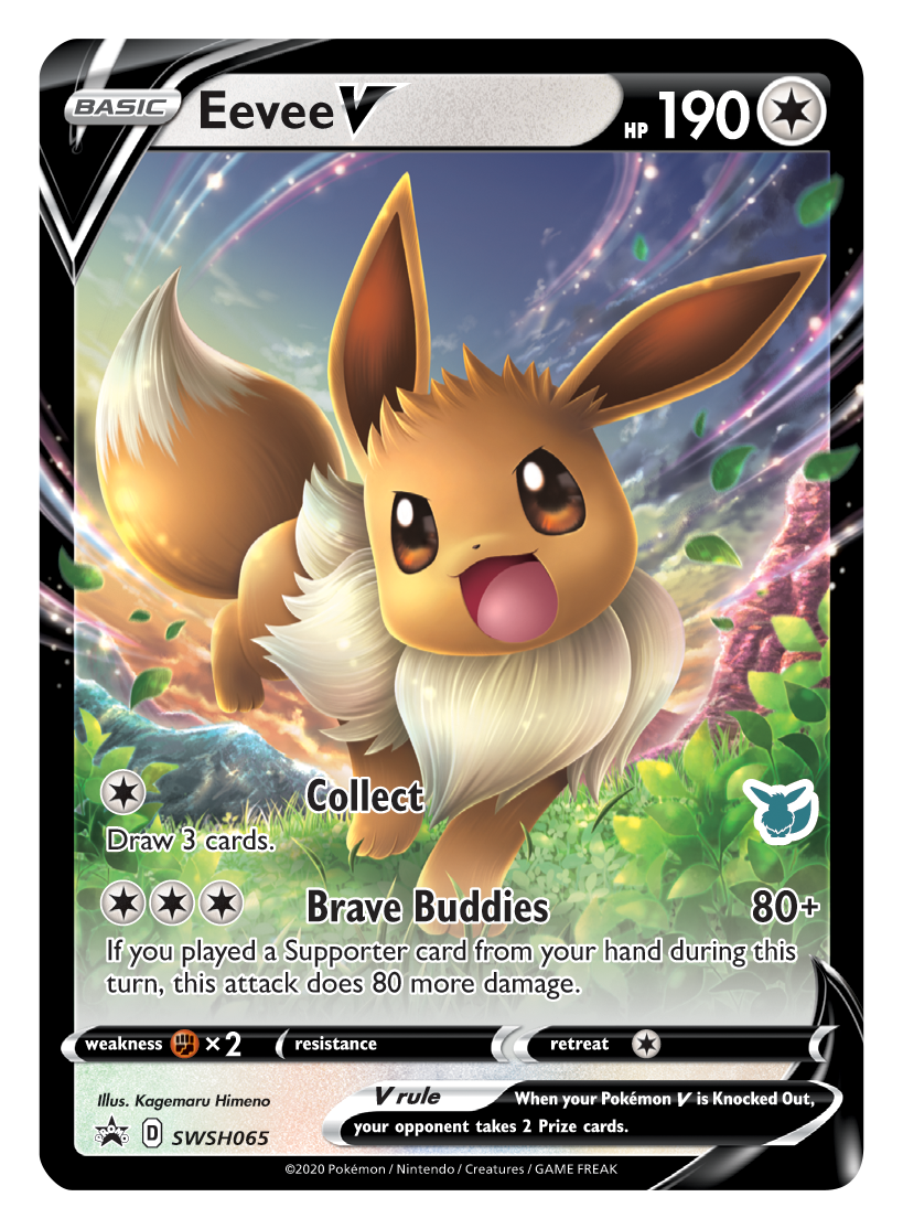 Eevee V (SWSH065) (Eevee Deck) [Battle Academy 2022] | Good Games Morley