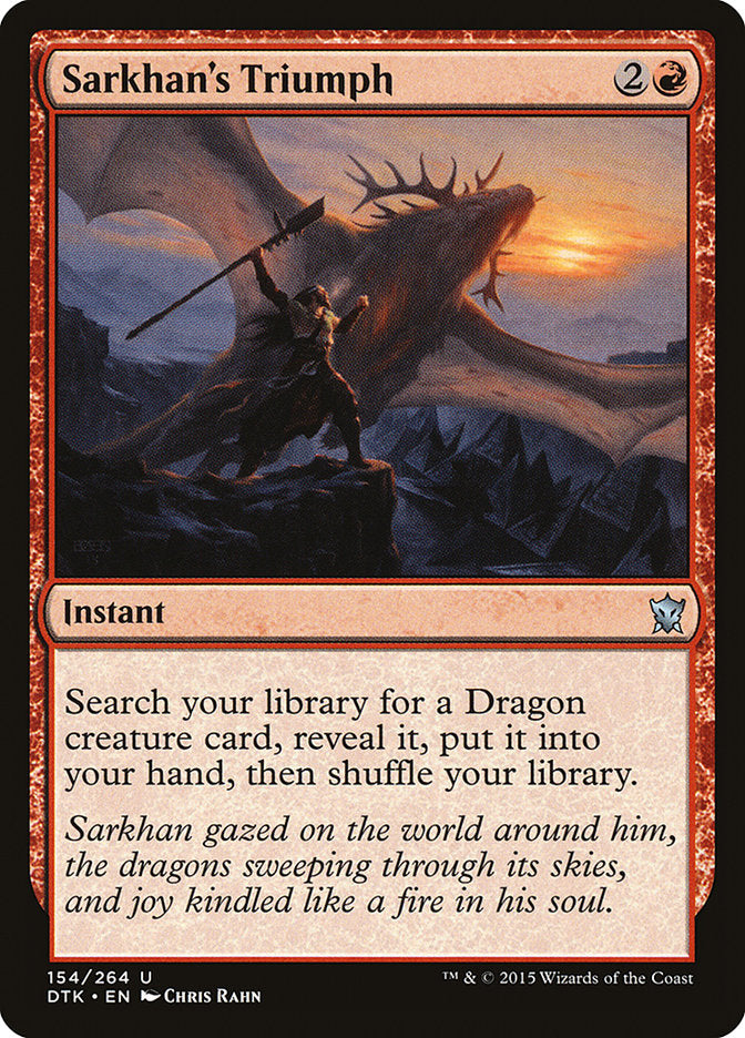 Sarkhan's Triumph [Dragons of Tarkir] | Good Games Morley