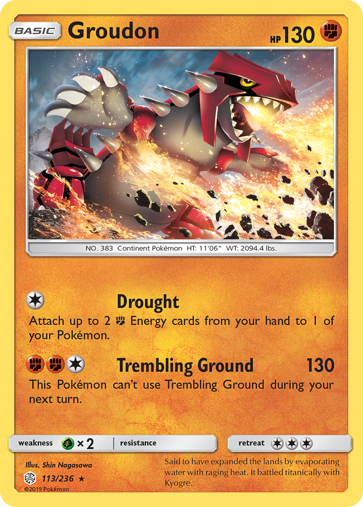 Groudon (113/236) [Sun & Moon: Cosmic Eclipse] | Good Games Morley