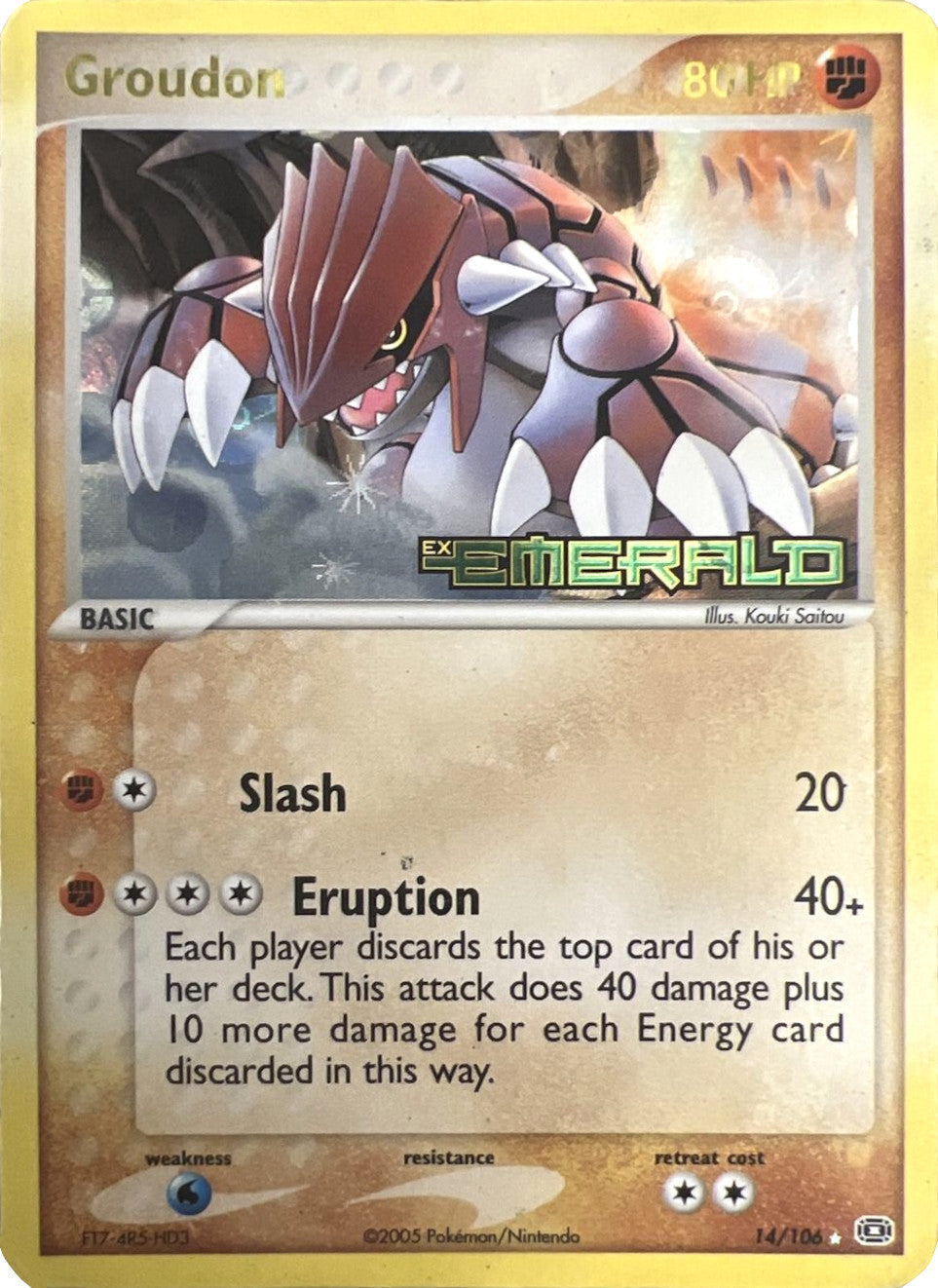 Groudon (14/106) (Stamped) [EX: Emerald] | Good Games Morley