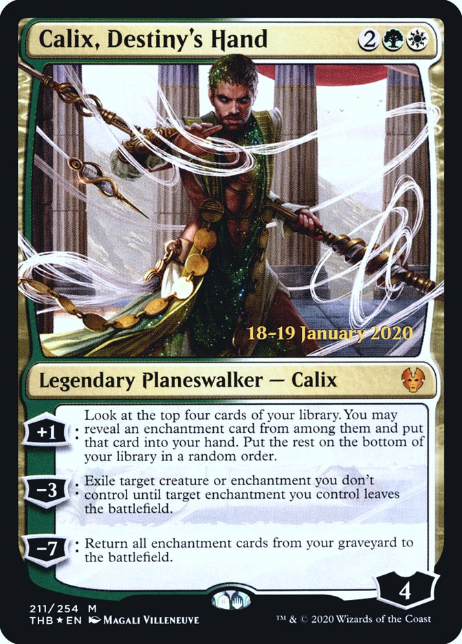 Calix, Destiny's Hand [Theros Beyond Death Prerelease Promos] | Good Games Morley
