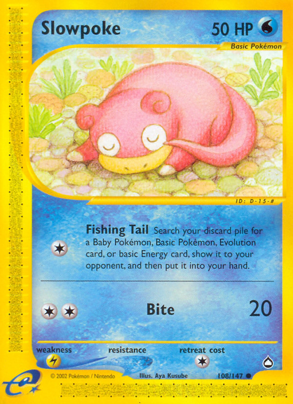 Slowpoke (108/147) [Aquapolis] | Good Games Morley