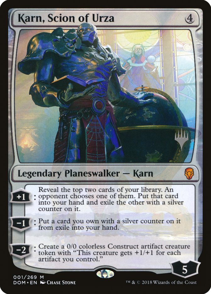 Karn, Scion of Urza (Promo Pack) [Dominaria Promos] | Good Games Morley