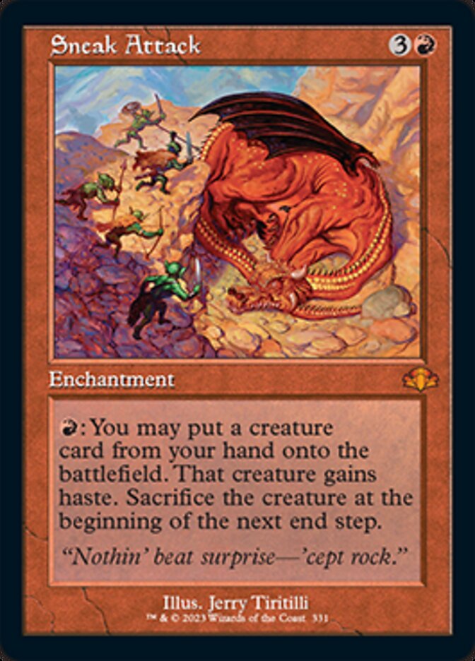 Sneak Attack (Retro) [Dominaria Remastered] | Good Games Morley